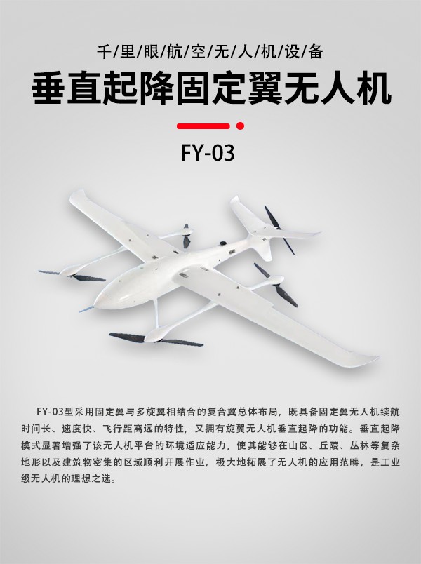 垂直起降固定翼無人機FY-03型(圖1)