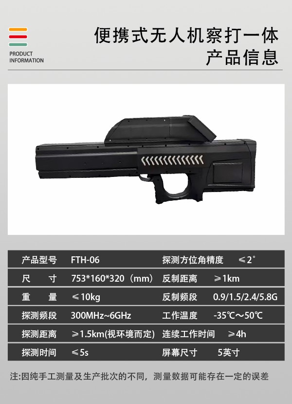 便攜式無人機察打一體設備FTH-6型(圖2) 手持式無人機察打一體設備FTH-06型(圖2)